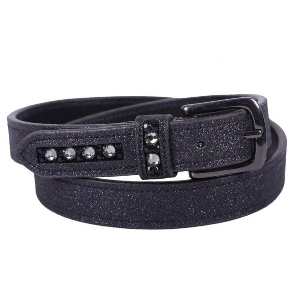 QHP ceinture Shimmer, ceinture d'équitation, ceinture en cuir