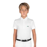 Equiline shirt de concours garçon Jeremyk, Polo de compétition à manches courtes