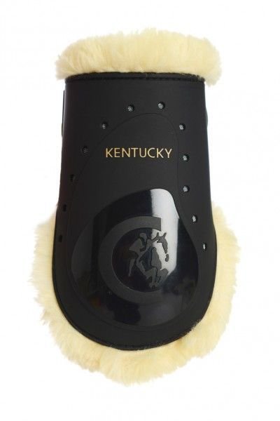 Kentucky Horsewear protège-boulets Elastic Sheepskin, avec fourrure synthétique
