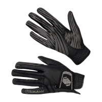 Samshield gants d'équitation V-Skin Swarovski en similicuir brillant