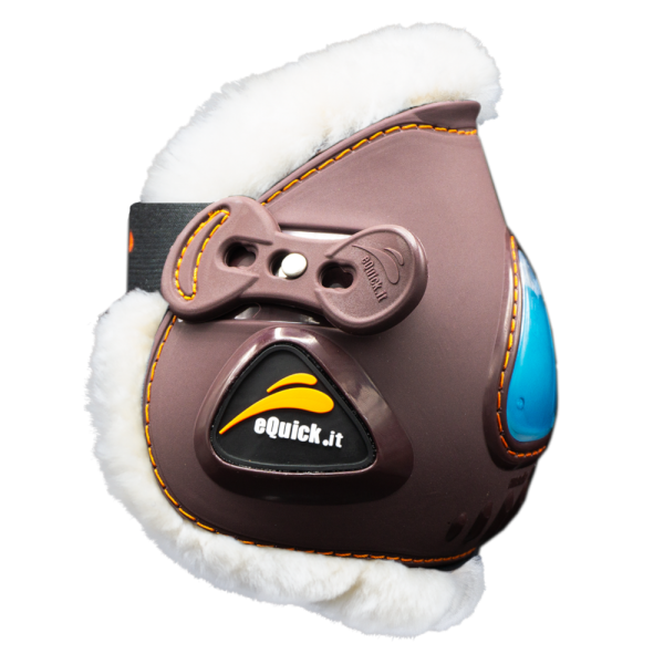 eQuick protège-boulets eUp Mini Elastic Fluffy, avec fourrure synthétique