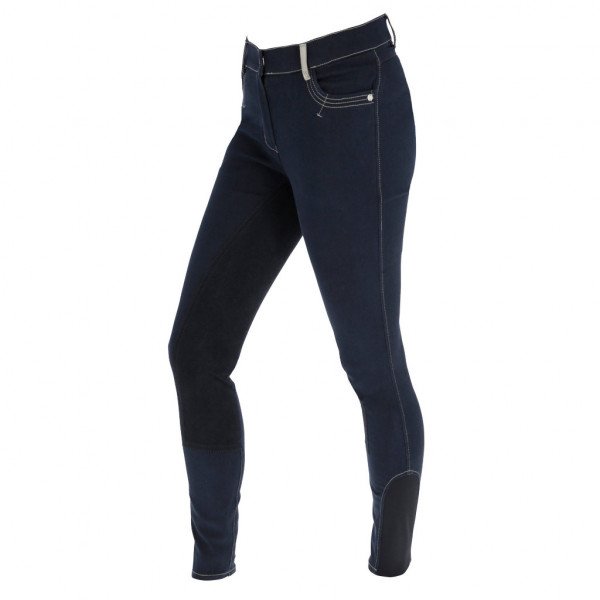 Covalliero pantalon d'équitation Basic Plus LS pour femmes, fond intégral, fond en cuir, cuir synthétique