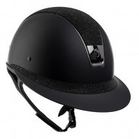 Samshield casque d'équitation CSM Miss Shield Crystal Fabrics, Titanium, black chrome